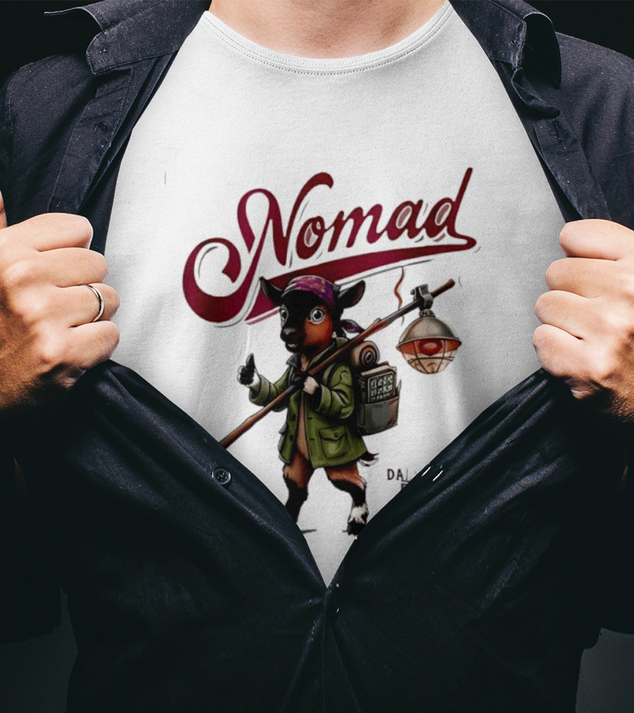 Dalscone Nomad Adventurous Goat Trekker With Lantern T-Shirt