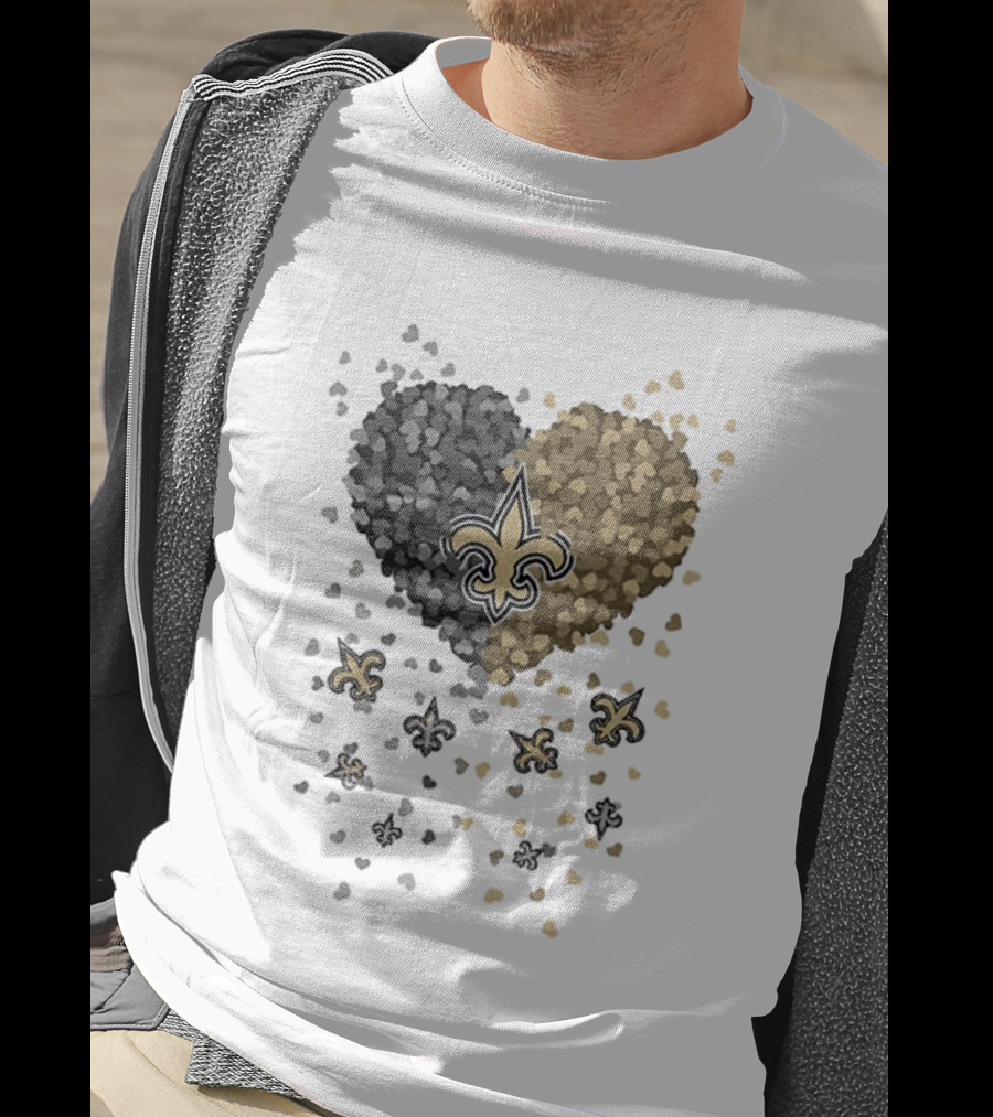 Heart Of New Orleans Saints Football Fleur De Lis 2026 T-Shirt
