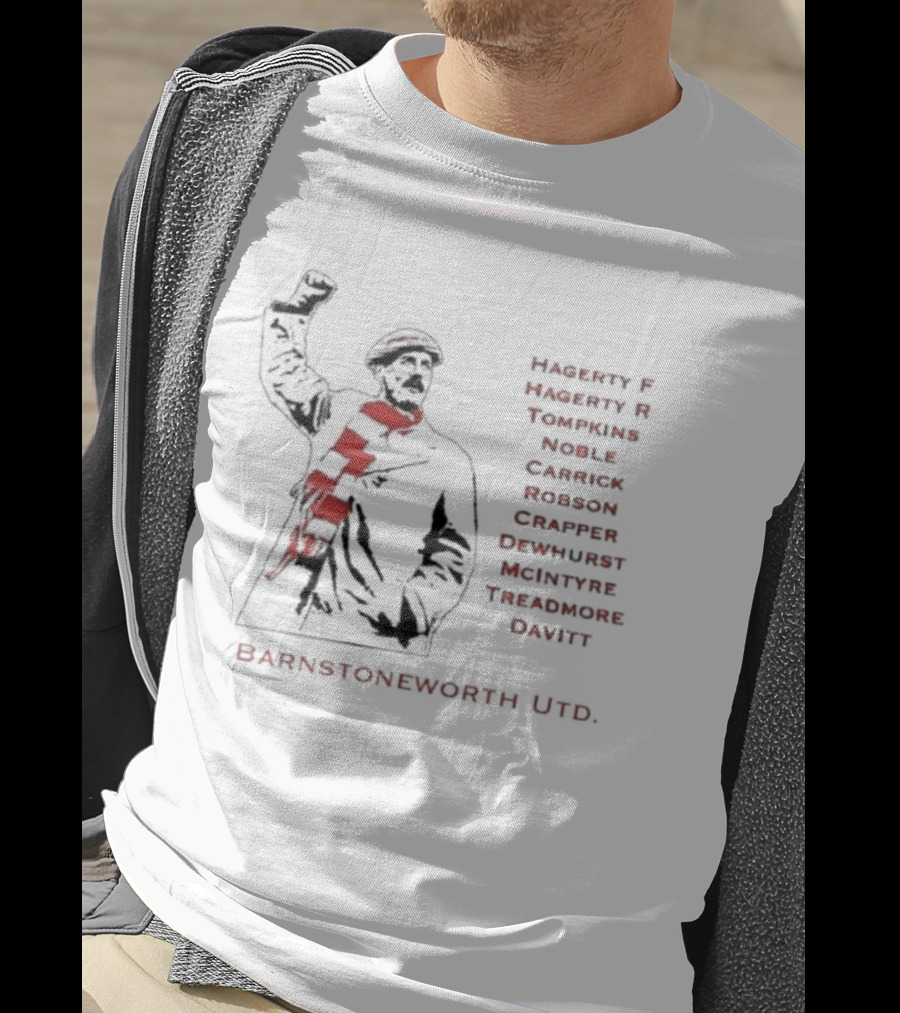 Barnstoneworth United Football Legends Players Ramsay Ackroyd Taylor Edwards T-Shirt