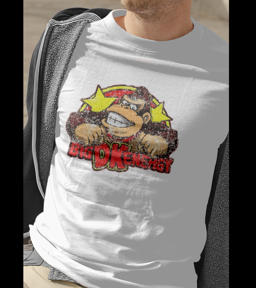 BIG DK Energy Retro Style Gaming Ape T-Shirt