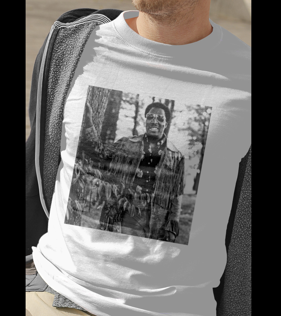 Clarence Carter Singer Fringe Jacket And Sunglasses Outdoors T-Shirt