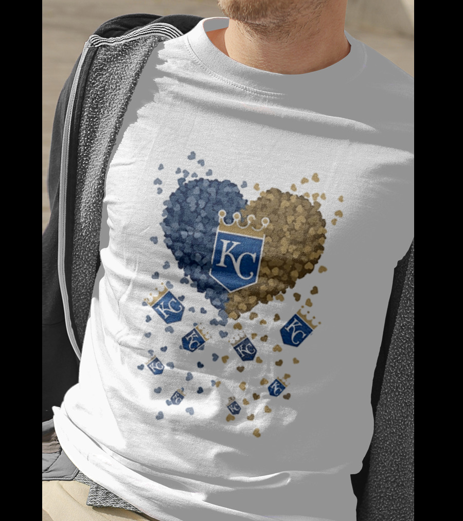 Kansas City Royals Heart KC Emblem MLB 2026 T-Shirt