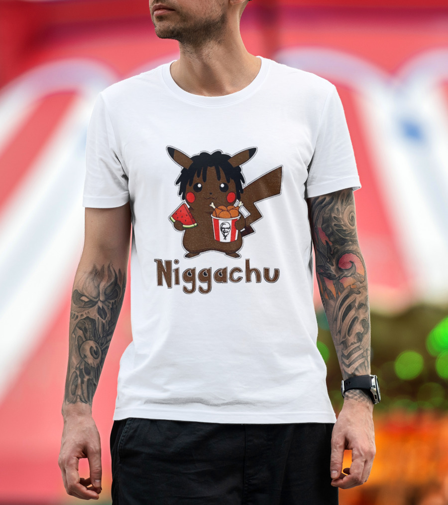Pikachu X Nigga Niggachu KFC Meme T-Shirt