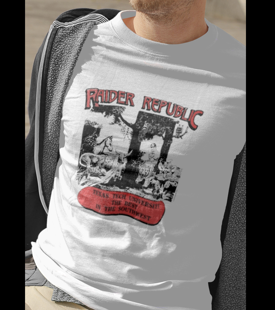 Raider Republic Texas Tech University Best In The Southwest Cowboy T-Shirt