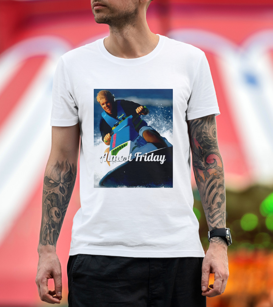 John Daly Throttle Jet Ski Almost Friday T-Shirt