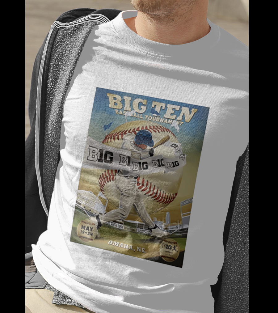 Big Ten Baseball Tournament 2026 Omaha May 19 24 T-Shirt
