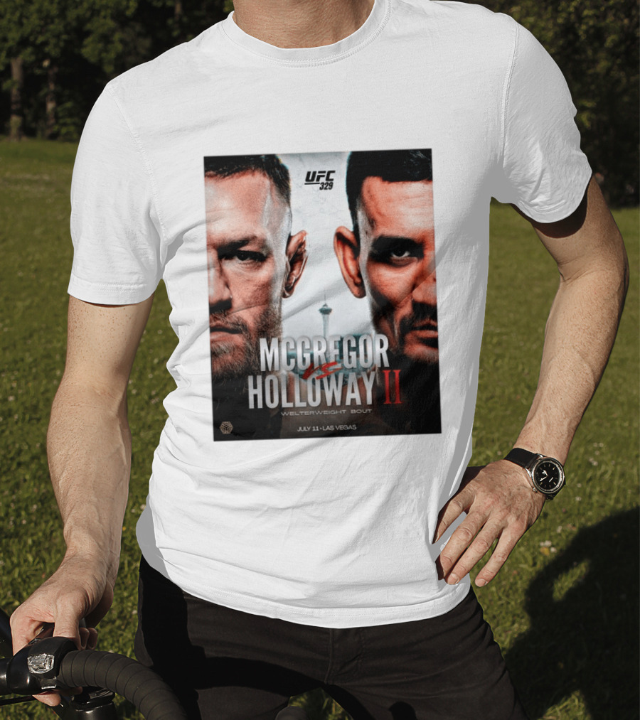 UFC 329 McGregor Vs Holloway II Welterweight Bout July 11 Las Vegas T-Shirt