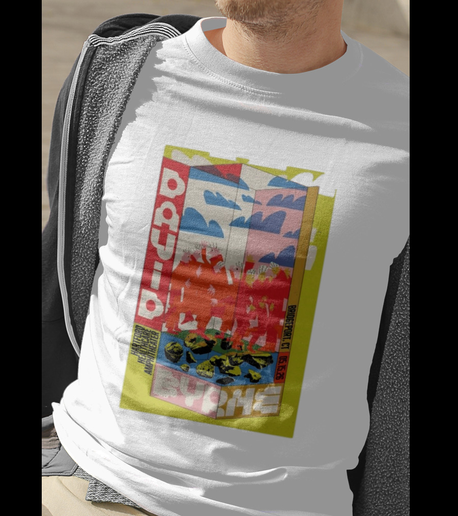 David Byrne Hartford Healthcare Amphitheater Bridgeport CT May 15 2026 Tour T-Shirt