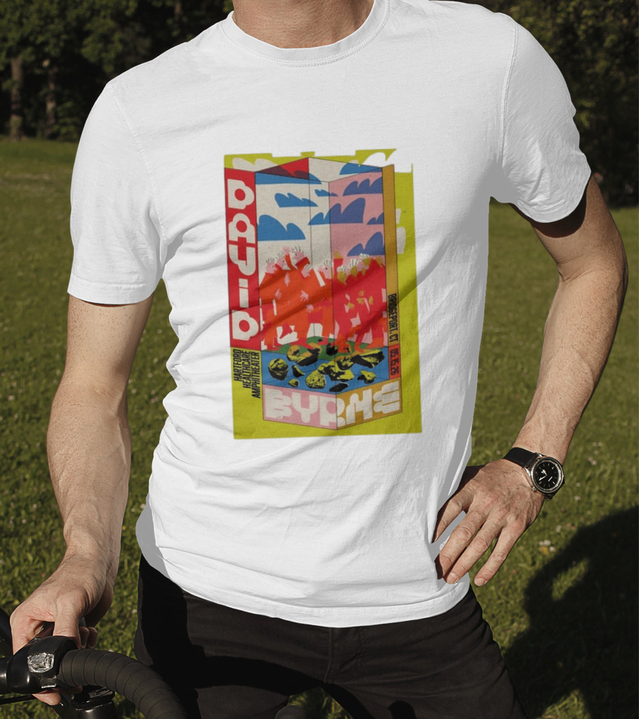 David Byrne Hartford Healthcare Amphitheater Bridgeport CT May 15 2026 Tour T-Shirt