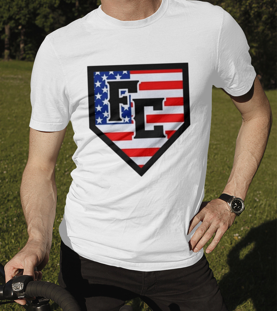 FC Patriotic Home Plate USA Flag White Regular 5000 T-Shirt