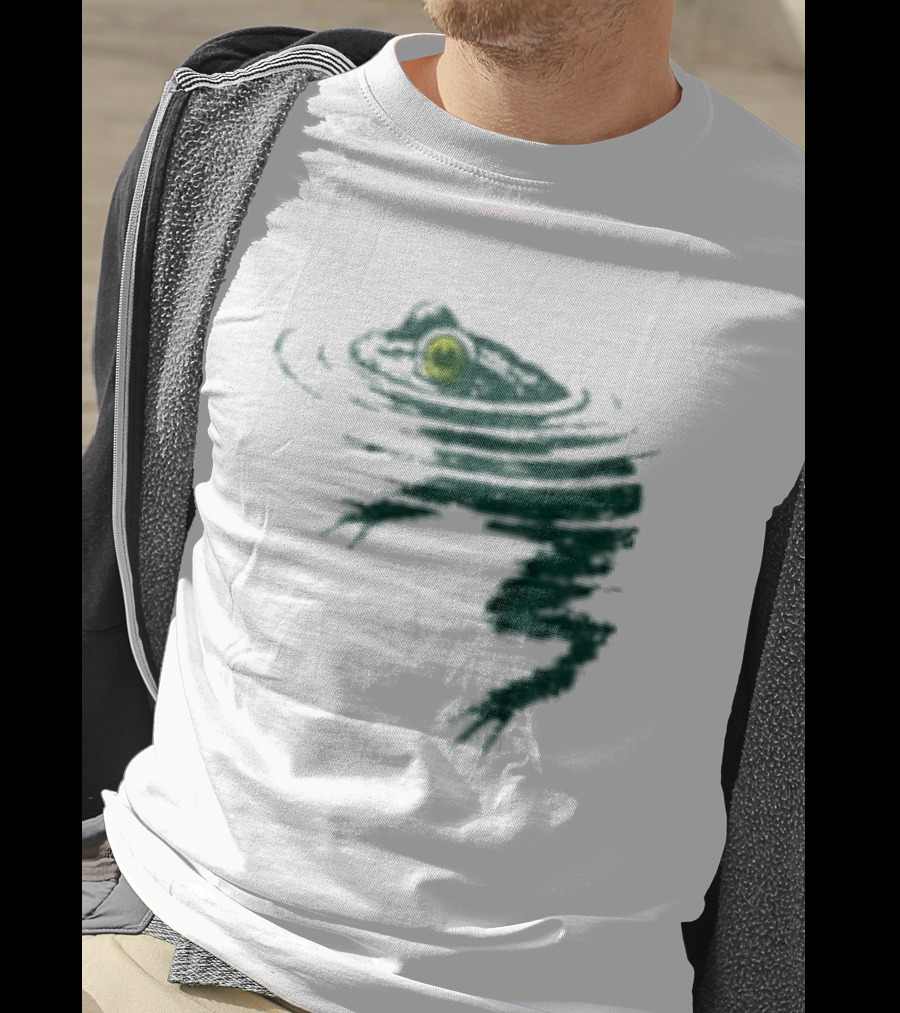 Frog Swimming Ripples In Water T-Shirt