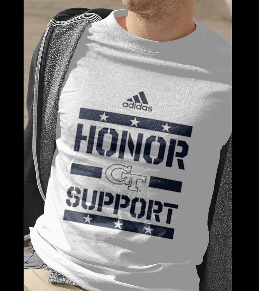Adidas Georgia Tech GT Honor Support Stars T-Shirt