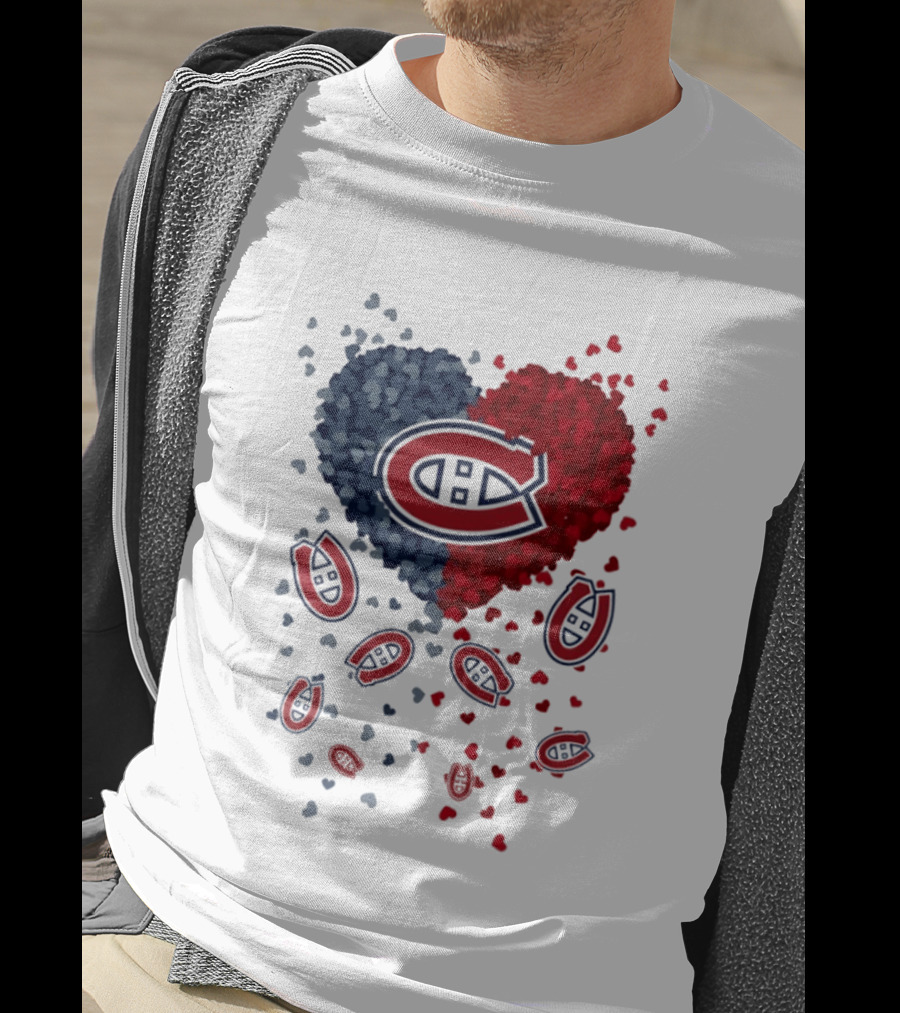 Montreal Canadiens Heart NHL 2026 Team Pride T-Shirt