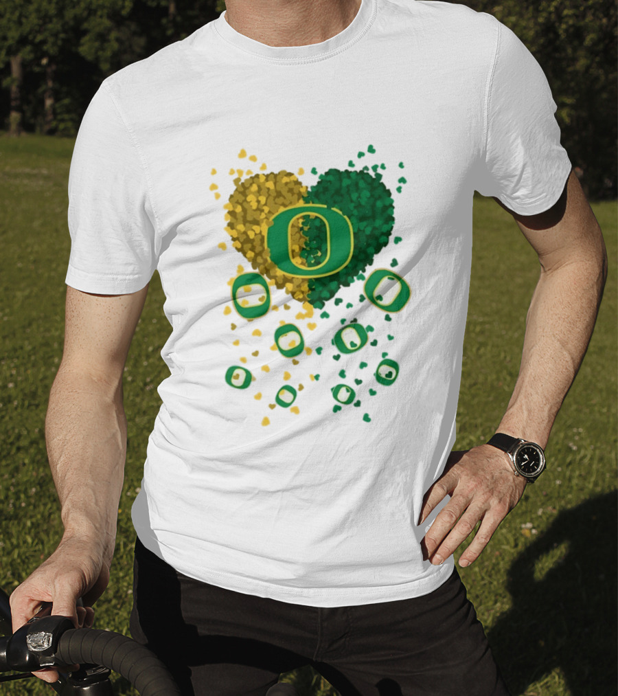 Oregon Ducks Football Heart 2026 T-Shirt