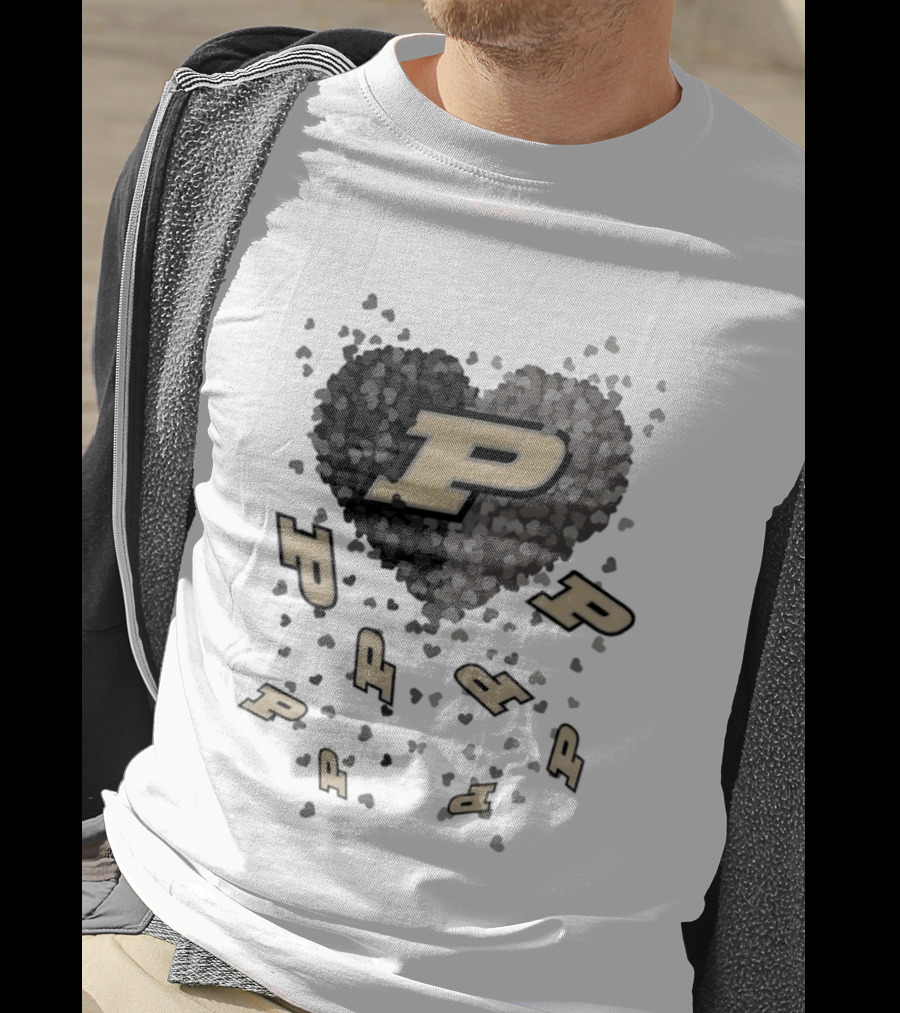 Purdue Boilermakers Heart P Logo 2026 Football T-Shirt