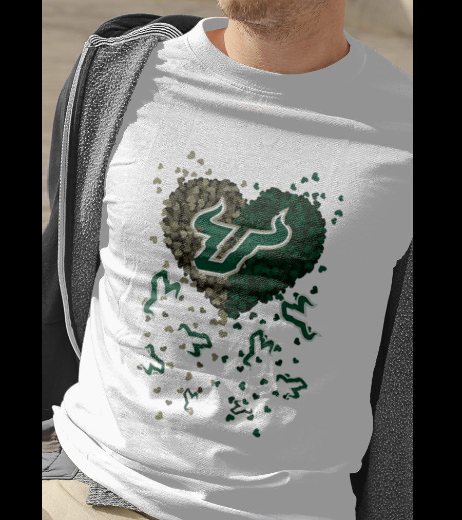Heart Of South Florida Bulls 2026 Camo Green Bulls Fans T-Shirt