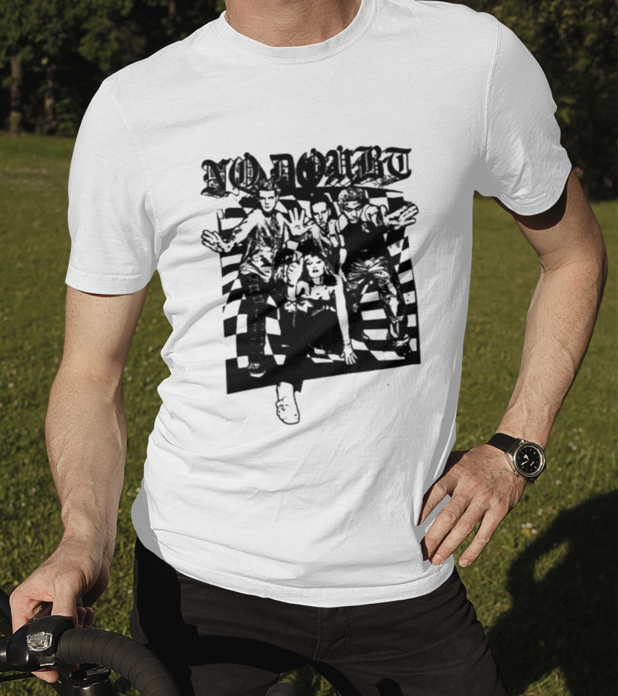No Doubt Las Vegas Tour 2026 Checkered Band T-Shirt