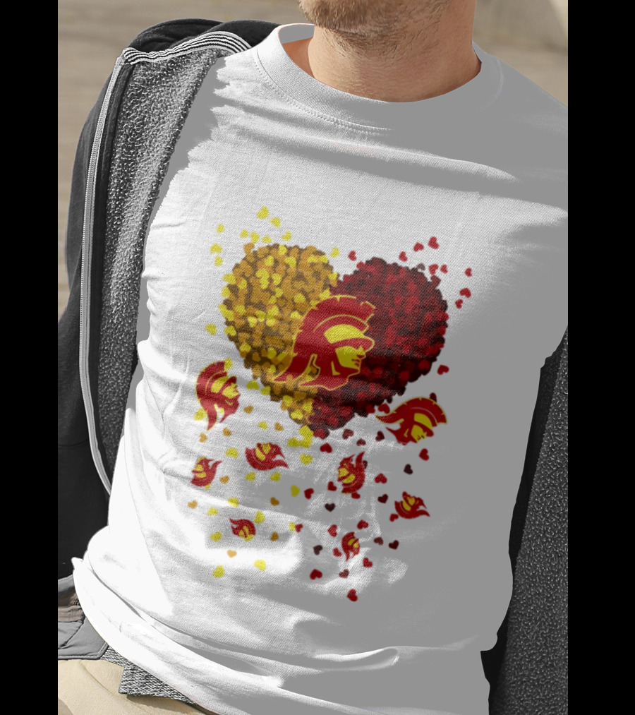 USC Trojans Heart Football 2026 Fan T-Shirt