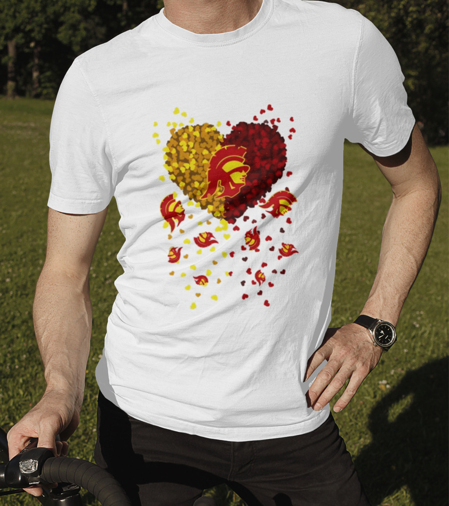 USC Trojans Heart Football 2026 Fan T-Shirt