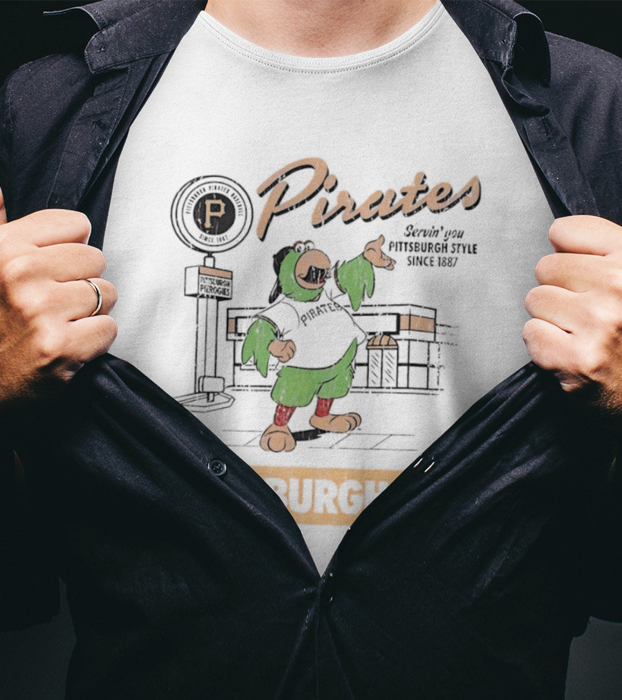 Pittsburgh Pirates Servin' You Pittsburgh PA Since 1887 T-Shirt