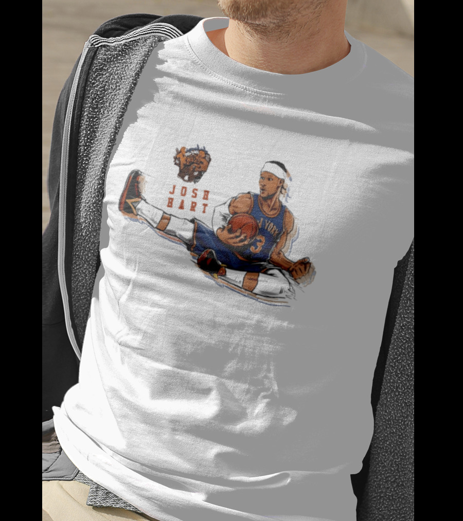 Josh Hart New York Knicks Basketball Star Pose T-Shirt