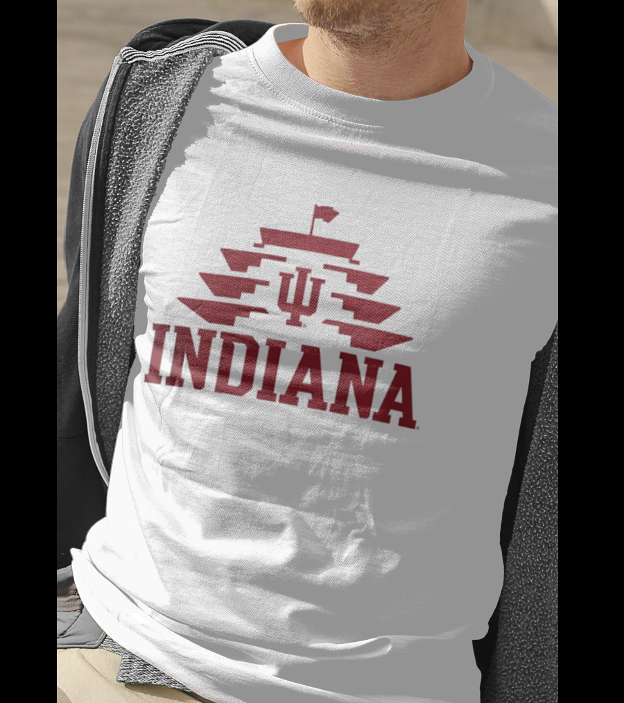 Indiana Hoosiers IMS Pagoda Iconic Symbol Collaboration T-Shirt