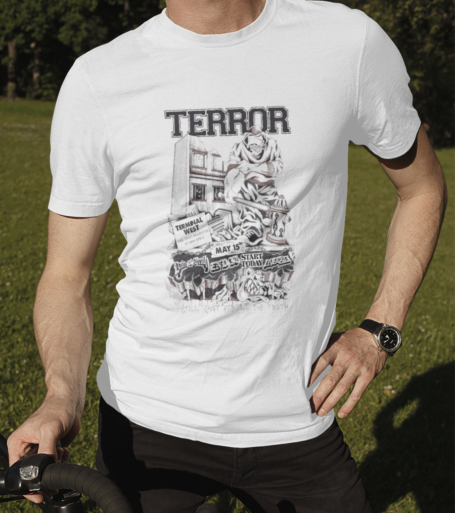 TERROR Atlanta GA May 15 2026 Tour Monster Urban Scene T-Shirt