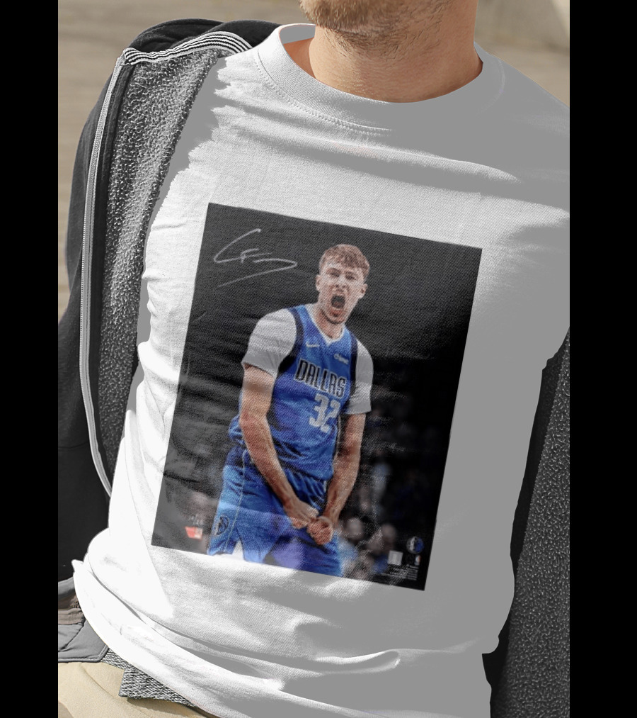 Cooper Flagg Dallas Mavericks Autographed Memorabilia NBA Collectible T-Shirt