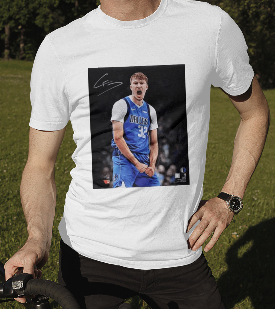 Cooper Flagg Dallas Mavericks Autographed Memorabilia NBA Collectible T-Shirt