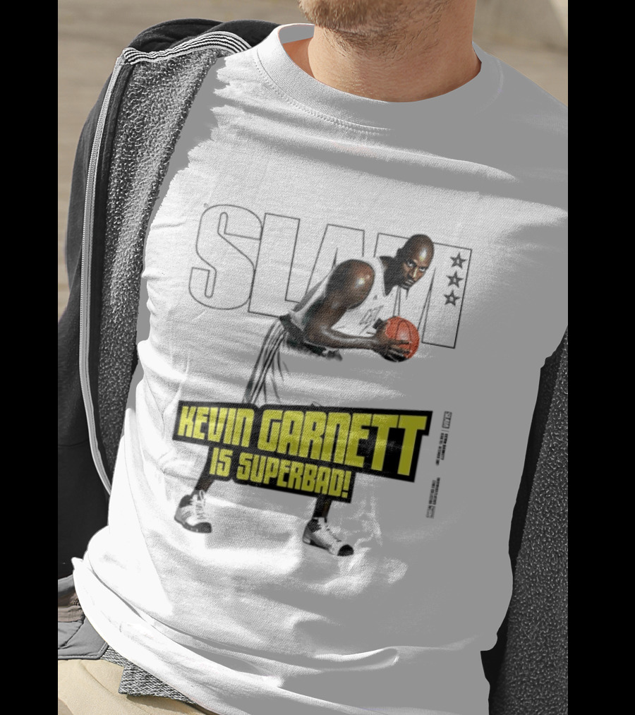 SLAM Magazine Cover Kevin Garnett Boston Celtics Is Superbad T-Shirt