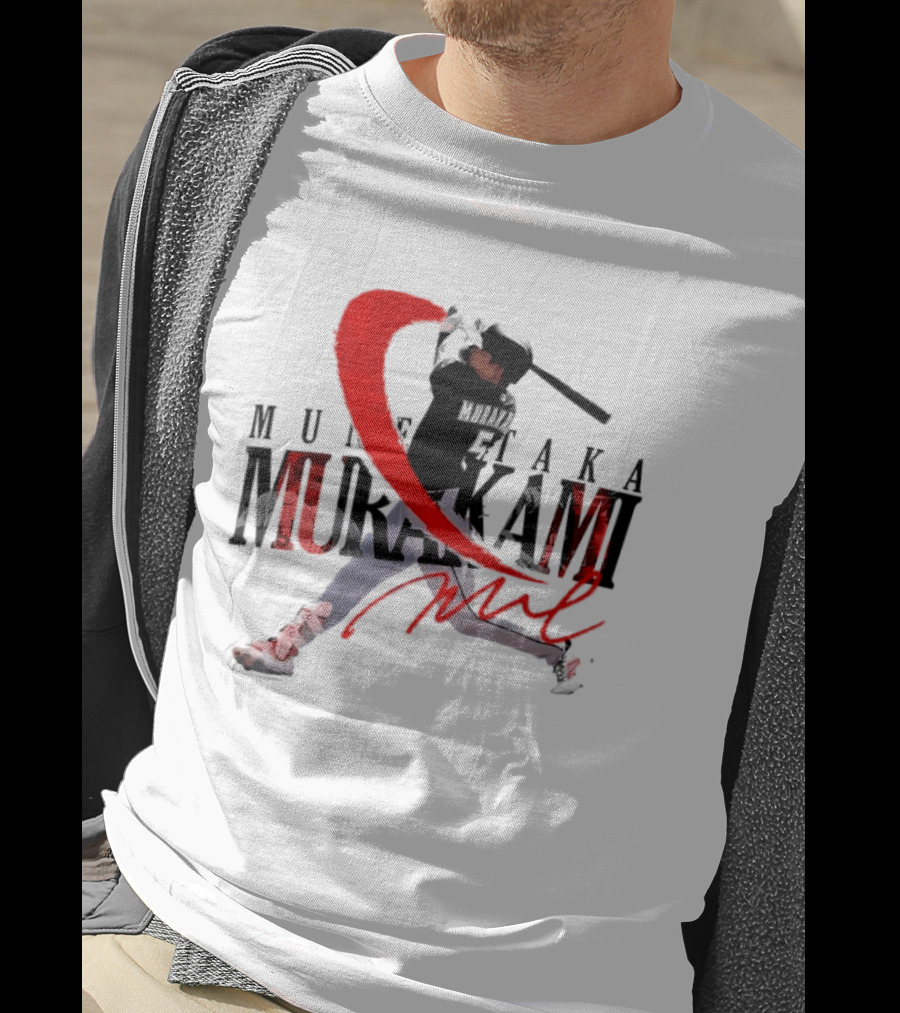 Munetaka Murakami Baseball Player Red Swing T-Shirt