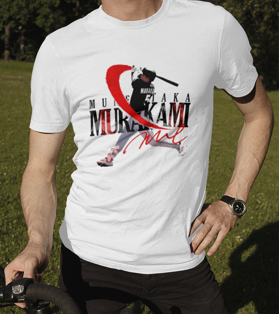 Munetaka Murakami Baseball Player Red Swing T-Shirt