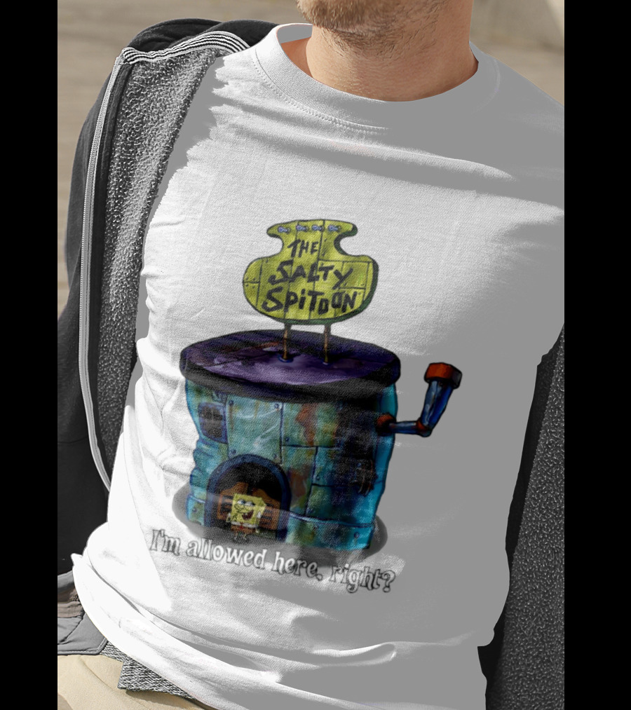 The Salty Spitoon SpongeBob SquarePants Are You Tough Enough Entrance Scene T-Shirt