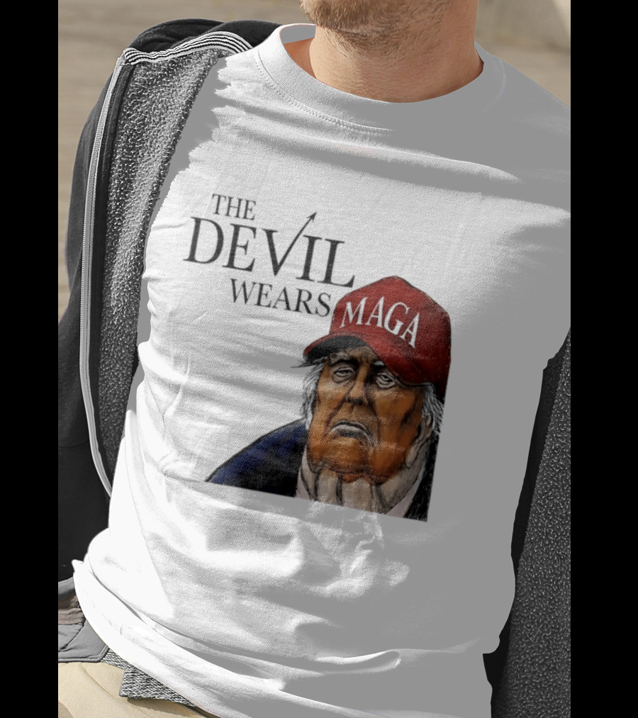 The Devil Wears MAGA Cap Trump T-Shirt