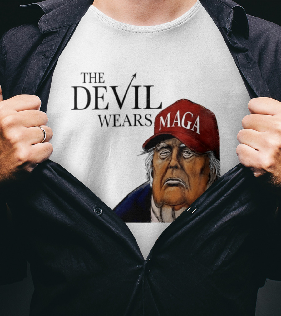 The Devil Wears MAGA Cap Trump T-Shirt