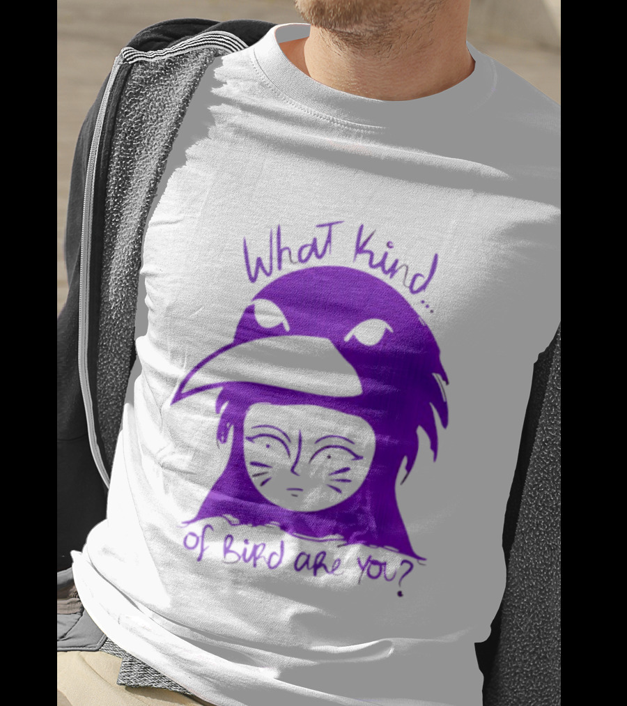 Moonrise Kingdom What Kind Of Bird Are You Purple Drawing T-Shirt