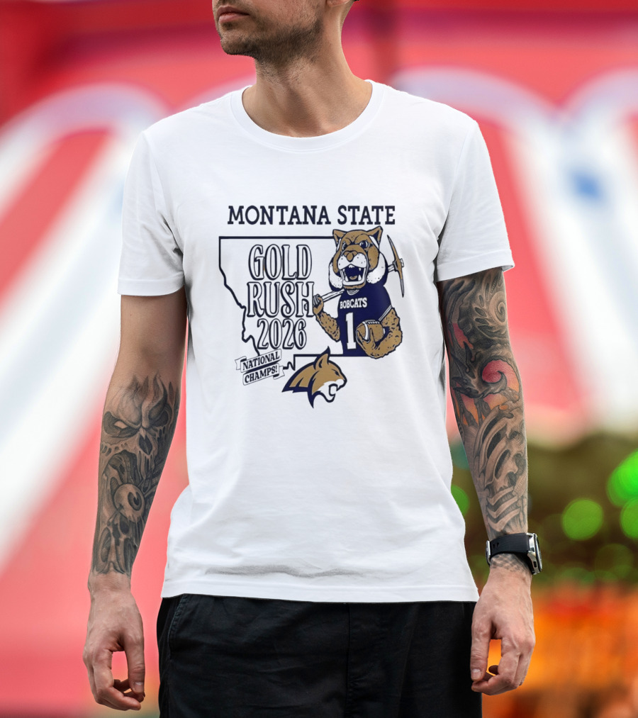 Montana State Gold Rush Bobcats National Champs 2026 T-Shirt