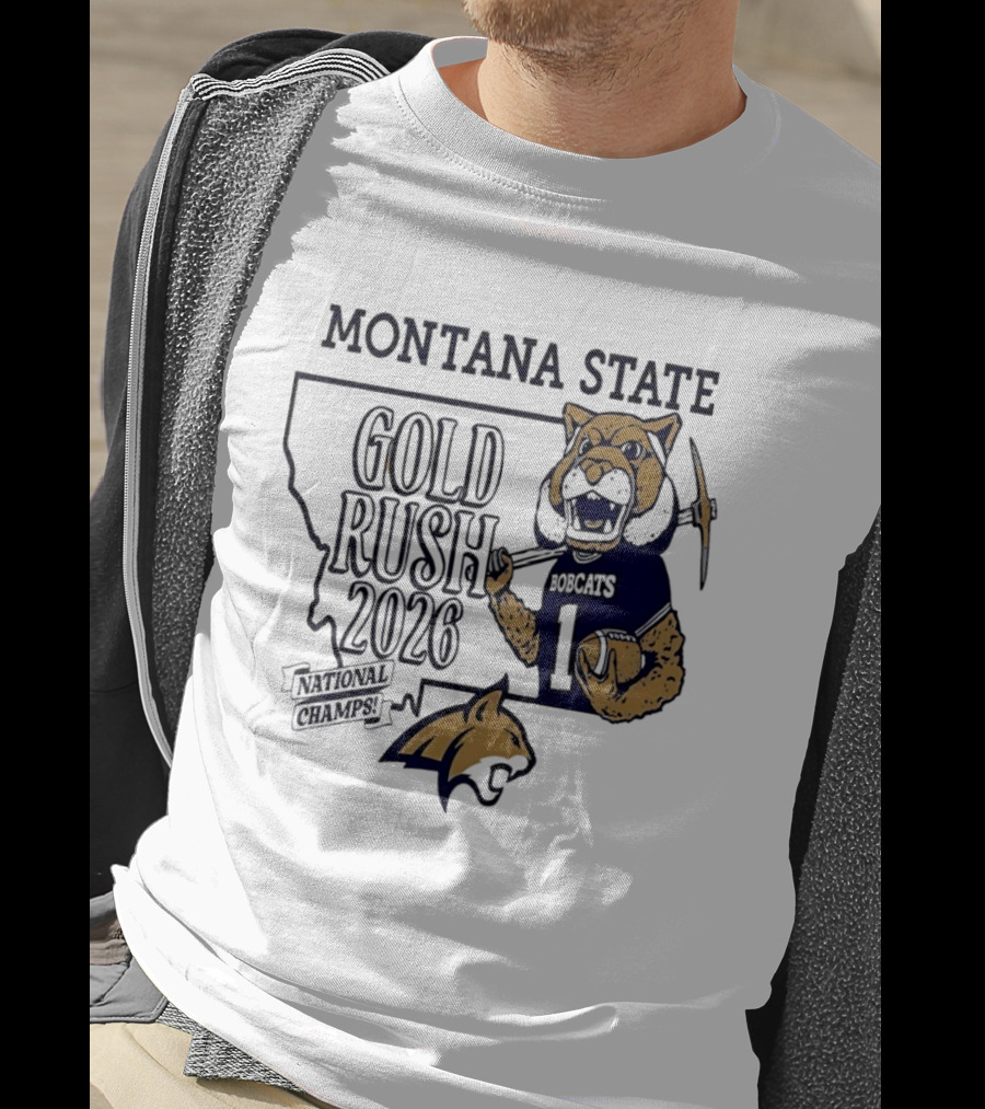 Montana State Gold Rush Bobcats National Champs 2026 T-Shirt