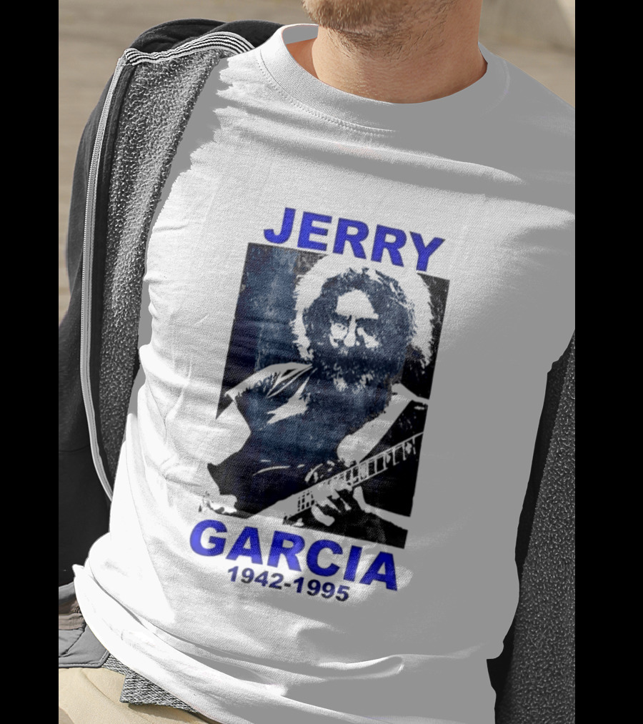 Jerry Garcia 1942 1995 Image With Guitar T-Shirt