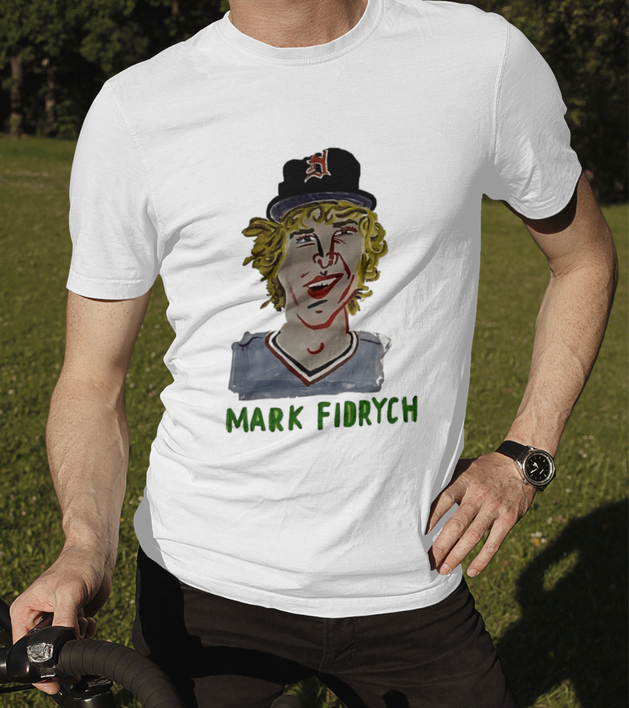 Mark Fidrych Detroit Tigers Vintage Baseball Legend T-Shirt