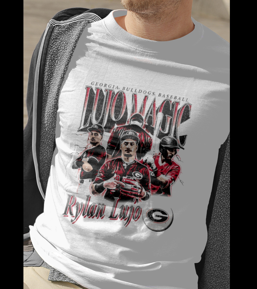 Georgia Bulldogs Baseball Lujo Magic Rylan Lujo T-Shirt