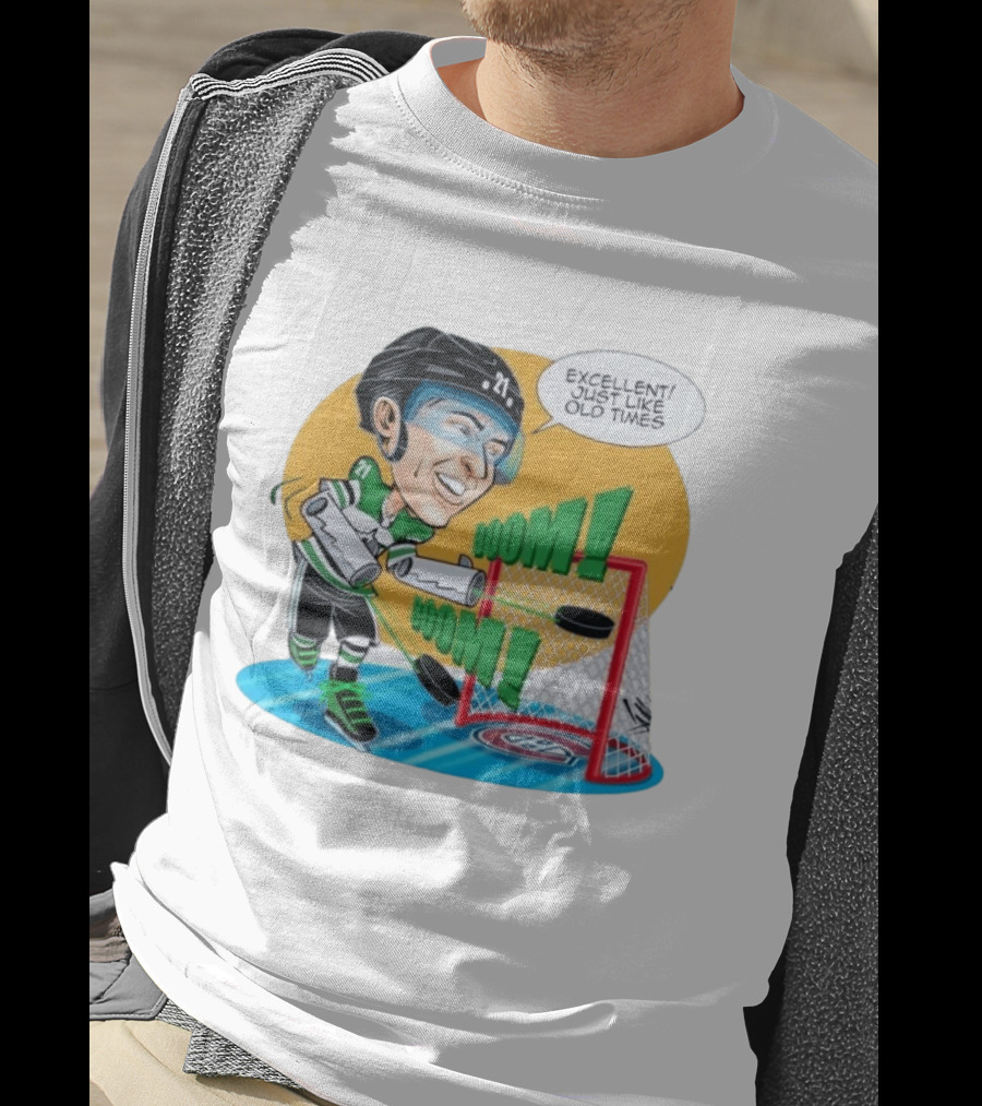 Jason Robertson Boom Excellent Just Like Old Times Hockey Goal T-Shirt