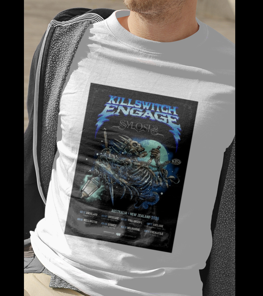 Killswitch Engage Sylosis Australia New Zealand Tour 2026 Concert Dates T-Shirt