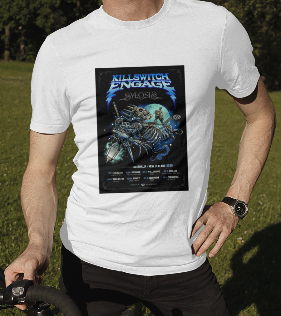 Killswitch Engage Sylosis Australia New Zealand Tour 2026 Concert Dates T-Shirt