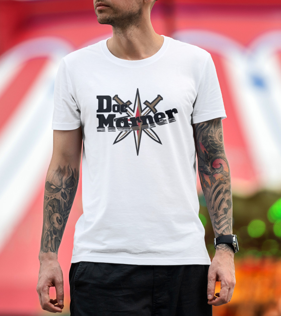 Doc Marner Vegas Golden Knights Hockey Sword T-Shirt