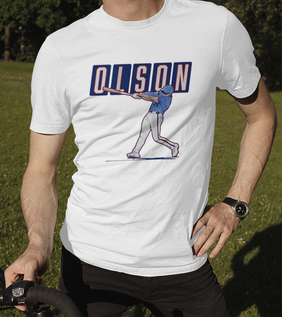 Olson 28 ATL Slugger Swing For Atlanta Braves Baseball Fans T-Shirt