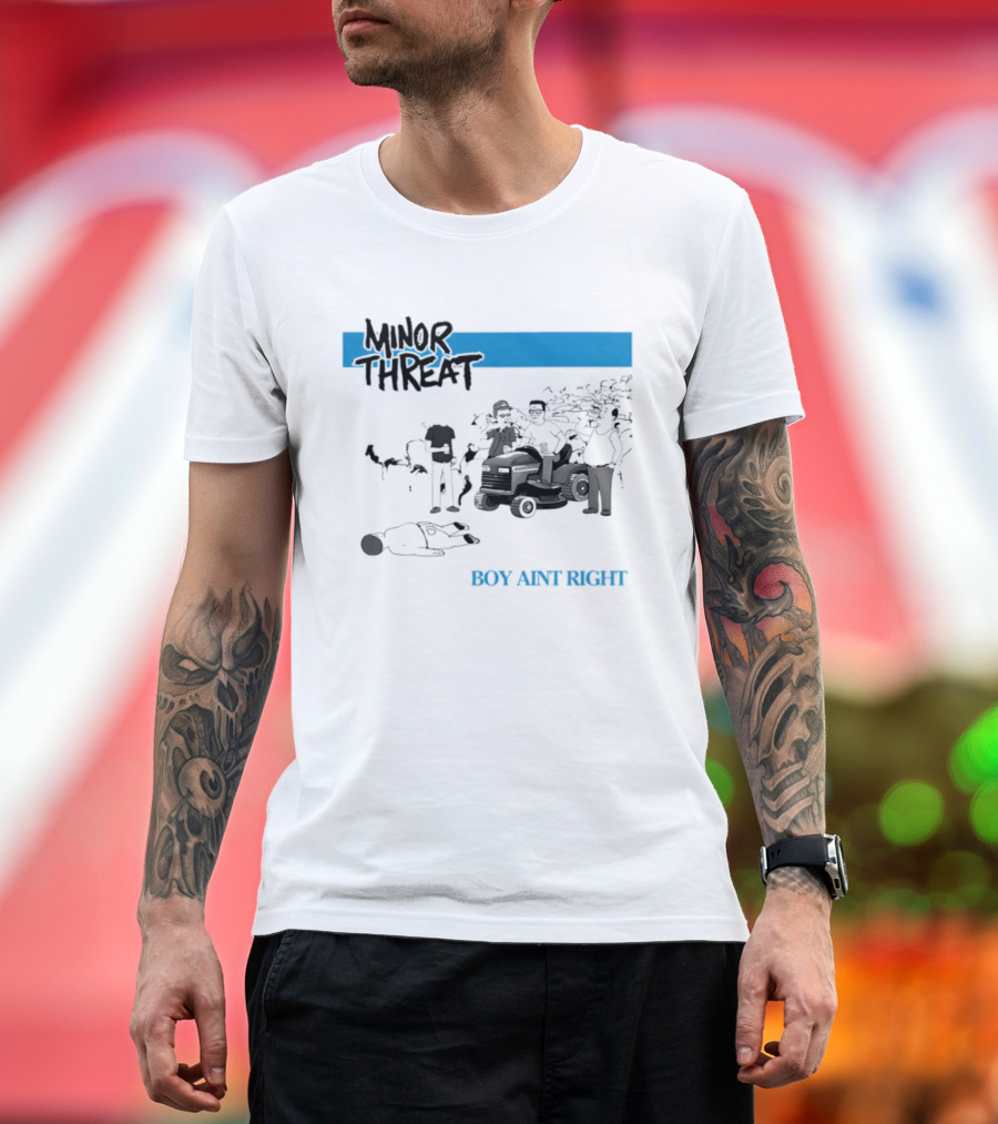 Minor Threat Boy Ain't Right Beer Mower Scene T-Shirt