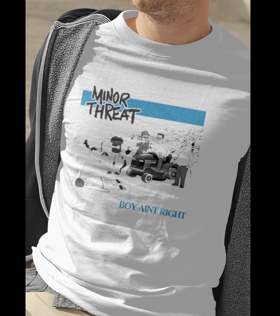 Minor Threat Boy Ain't Right Beer Mower Scene T-Shirt