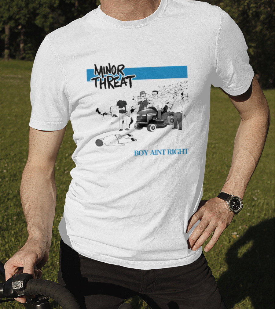 Minor Threat Boy Ain't Right Beer Mower Scene T-Shirt