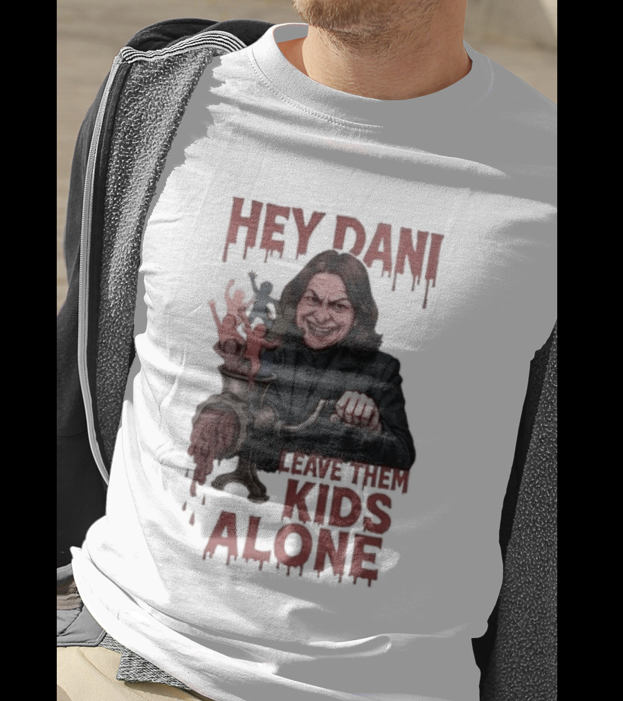 Hey Dani Leave Them Kids Alone Creepy Halloween T-Shirt